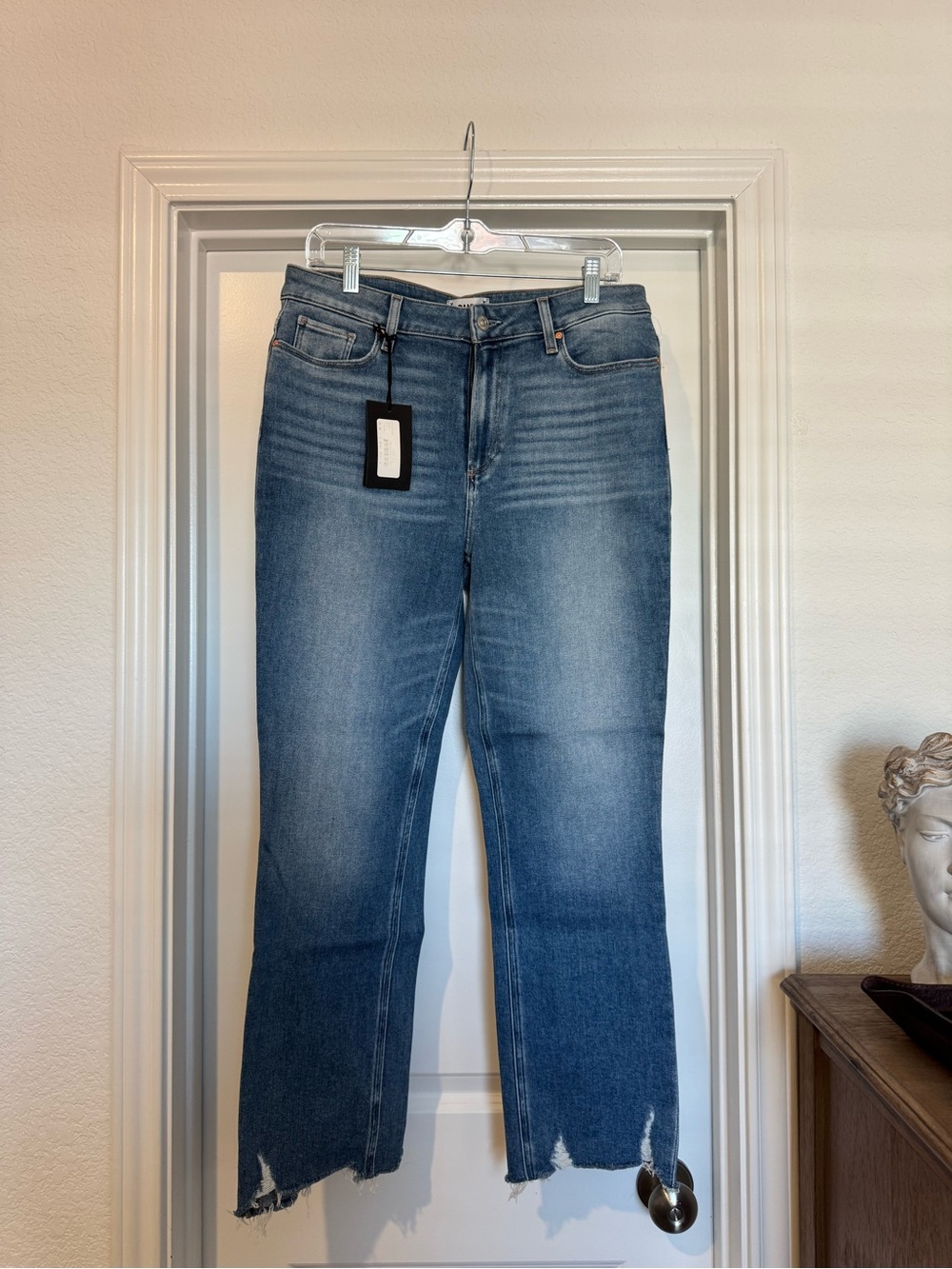 NWT Paige Cindy High Rise Straight Ankle Jeans